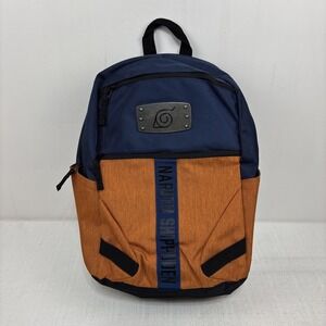 Bioworld Naruto‎ Shippuden Collection Backpack Blue And Orange Bookbag
